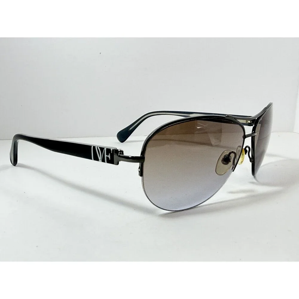 Diane von Furstenberg DVF598S Aviator Sunglasses Women's Brown Gradient Lens